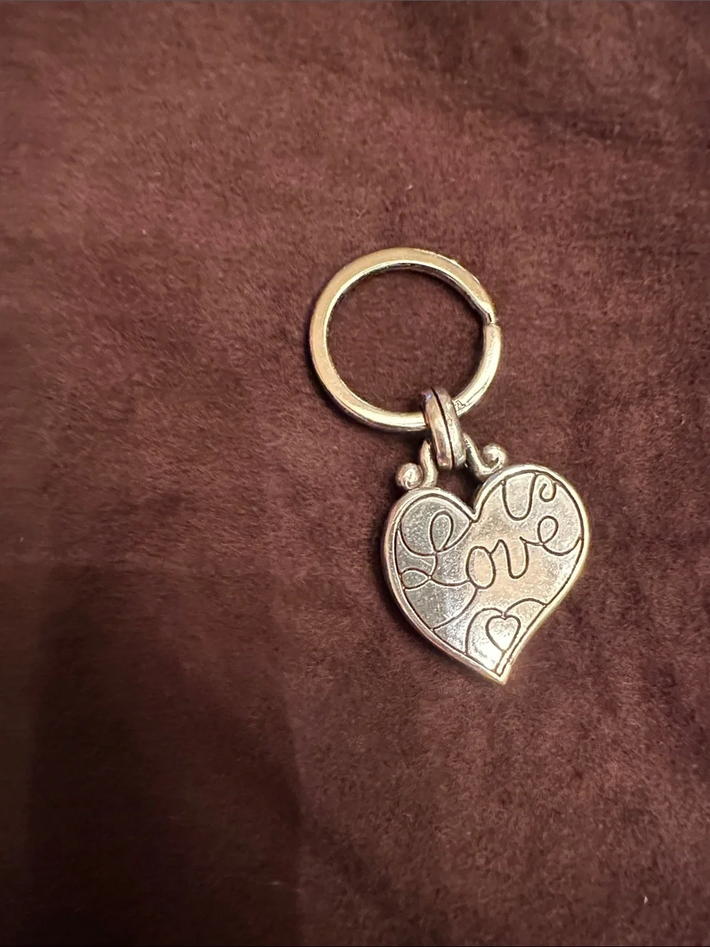 Brighton Heart 'Love' Enamel Keychain in Multicolor and Silver